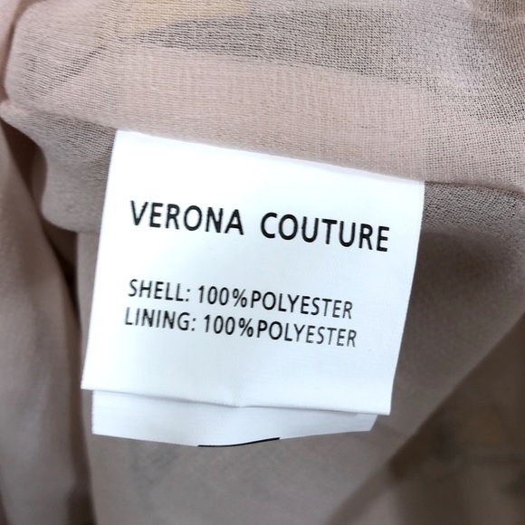Verona Couture Top Blouse Sheer NWT 3X Floral Pullover Long Sleeve - Picture 7 of 8